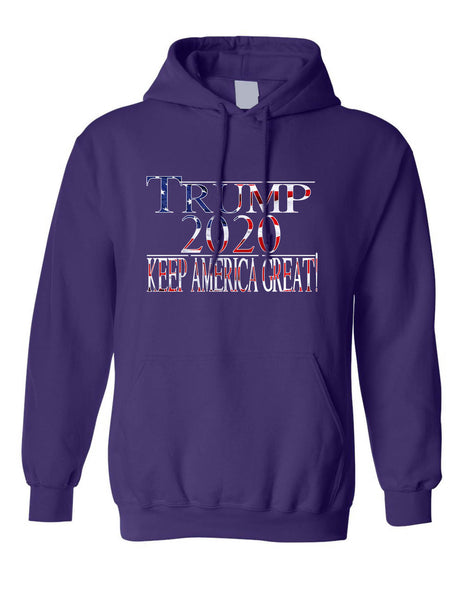 Adult Hoodie Trump 2020 Keep America Great Love USA President Top