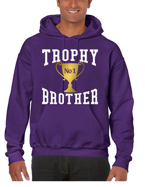 Men's Hoodie Trophy Brother Love Family Gift Cool Graphic Top - ALLNTRENDSHOP - 4