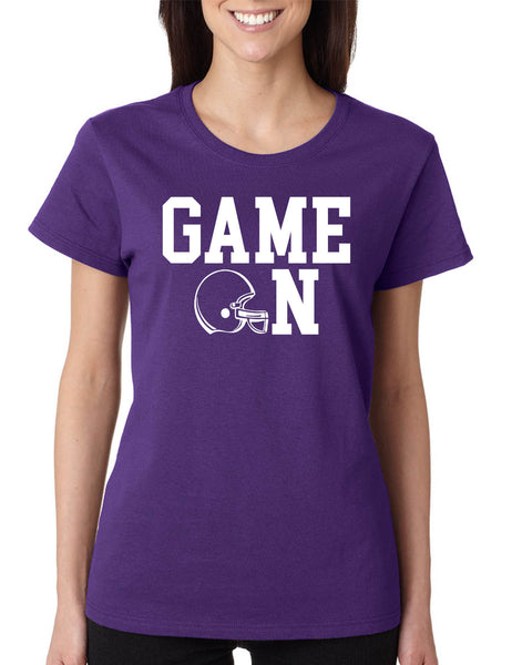 Women's T Shirt Game On Football Shirt Love Sport Player Fans Tee