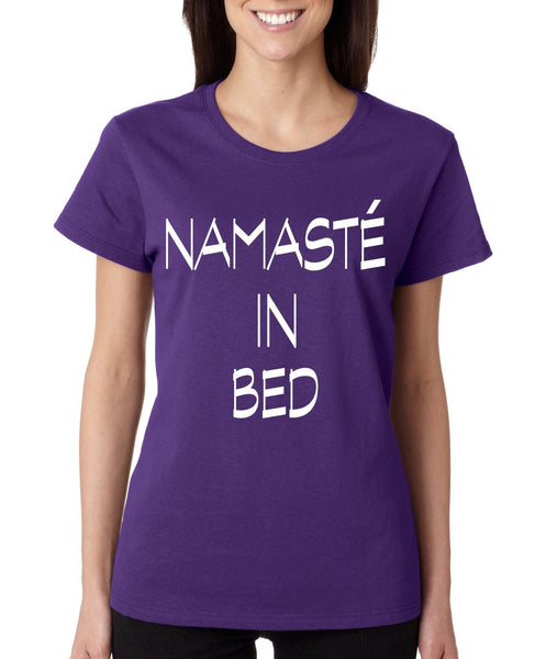 Namaste in bed womens t-shirt - ALLNTRENDSHOP - 5
