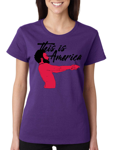 Women's T Shirt This Is America Popular Tee Cool Shirt Trendy Gift