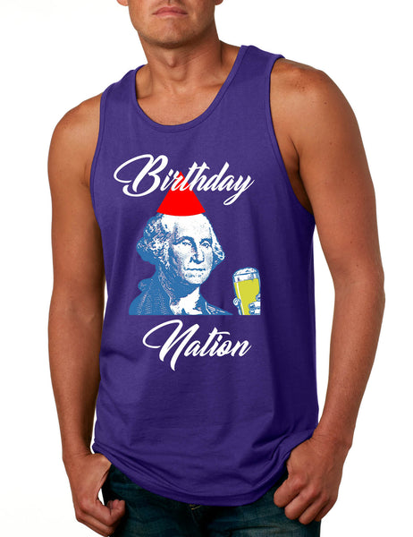 Men's Tank Top Birthday Nation 4th Of July Party Trendy USA Top