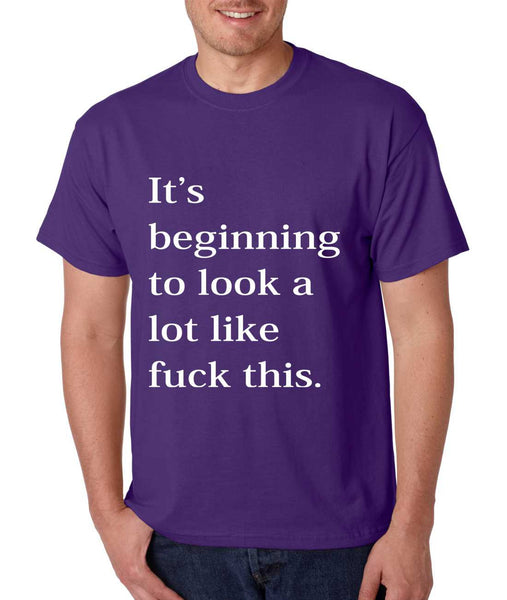 Men's T Shirt Beginning To Look A Lot Like F**k Cool Tee - ALLNTRENDSHOP - 3