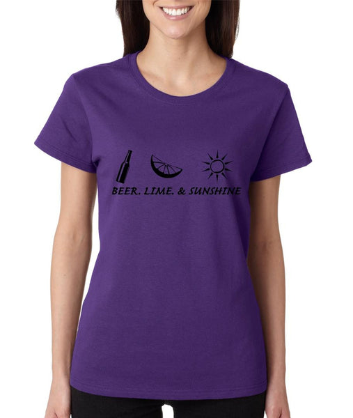 Beer lime and sunshine womens t-shirt - ALLNTRENDSHOP
