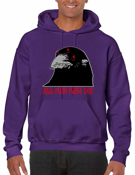 Three-eyed Crow All men must die men hooded sweatshirt - ALLNTRENDSHOP - 5