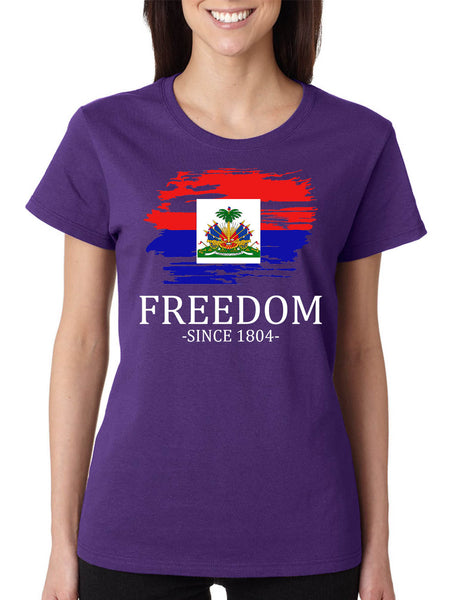 Women's T Shirt Haiti Freedom Since 1804 Haitian Tee Love Haiti Gift
