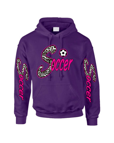 Soccer White Leopard women's Hoodies - ALLNTRENDSHOP - 1