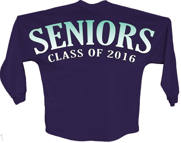 Seniors class of 2016 blue pom print J america shirt - ALLNTRENDSHOP - 5