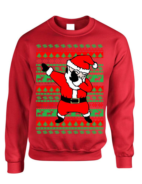 Dabbing santa ugly christmas sweater women sweatshirt - ALLNTRENDSHOP