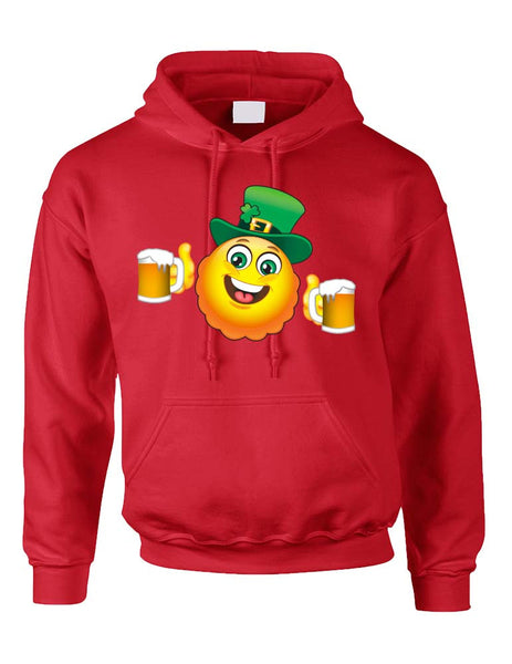 Irish smiling Emoji ST patricks women hooded sweatshirt - ALLNTRENDSHOP - 5
