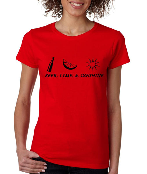 Beer lime and sunshine womens t-shirt - ALLNTRENDSHOP