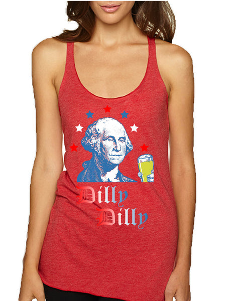 Women's Tank Top George Washington Dilly Dilly 4th Of July Cheers