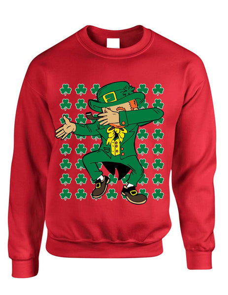 Dabbing Irish Leprechaun St patrick women sweatshirt - ALLNTRENDSHOP