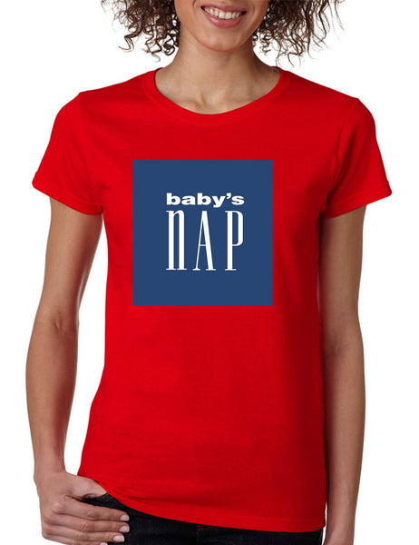Women's T Shirt Baby's Nap Cute Pregnancy Tee Funny Mother Shirt