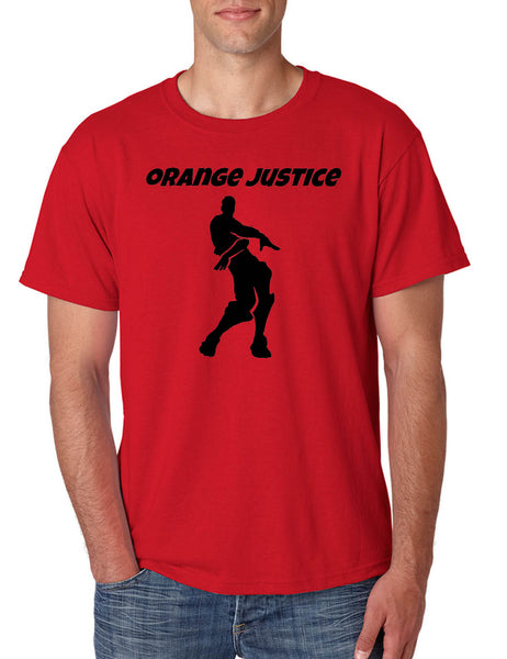 Men's T Shirt Orange Justice Move Dance Trendy Dancing Dancer Gift