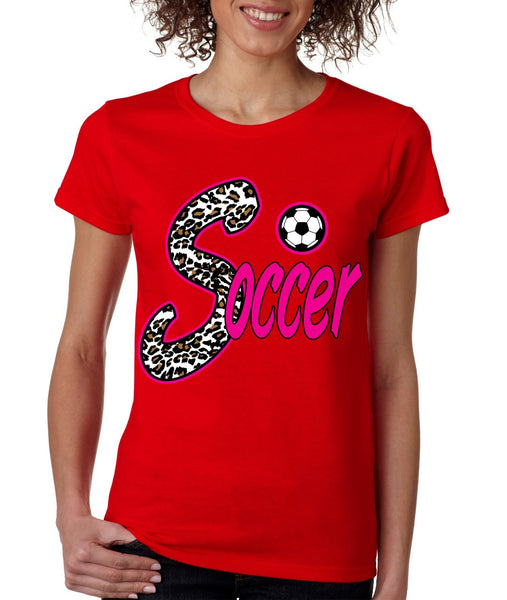 Soccer White Leopard women's T-Shirts - ALLNTRENDSHOP - 4