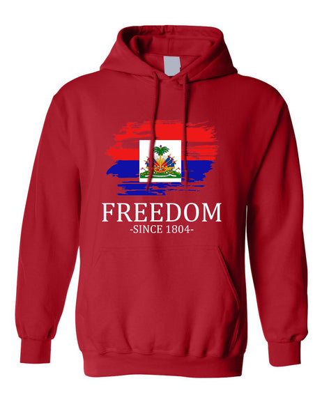 Adult Hoodie Haiti Freedom Since 1804 Haitian Top Love Haiti Gift