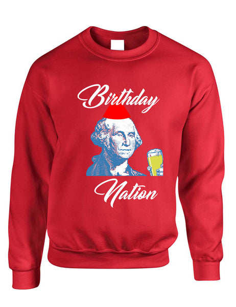 Adult Sweatshirt Birthday Nation Cool 4th Of July USA Party Top