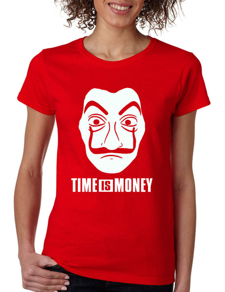 Women's T Shirt Time Is Money Trendy Shirt Popular Graphic Tee