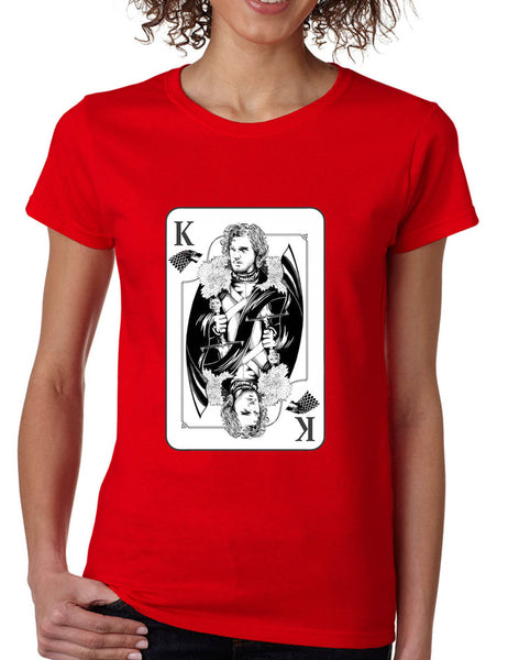 Women's T Shirt Jon Snow Card Trendy Tee Popular Shirt