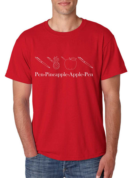 Men's T Shirt Pen Pineapple Apple Pen PPAP CHEE Humor Tee