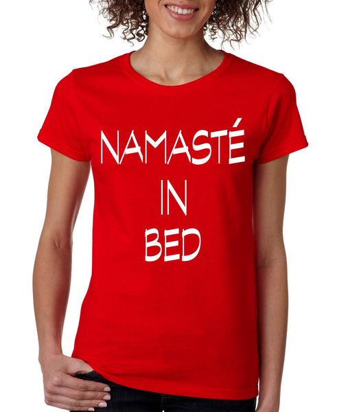 Namaste in bed womens t-shirt - ALLNTRENDSHOP - 6