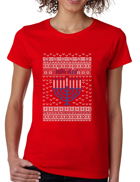 It's Lit Hanukkah Ugly Women's T Shirt jewish Shirt