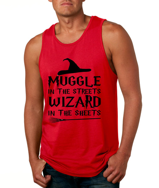 Men's Tank Top Muggle In The Streets Wizard In The Sheets Cool Top - ALLNTRENDSHOP - 5