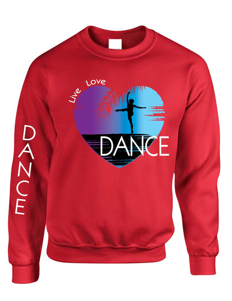 Adult Sweatshirt Dance Art Purple Print Love Cute Top Nice Gift - ALLNTRENDSHOP - 7