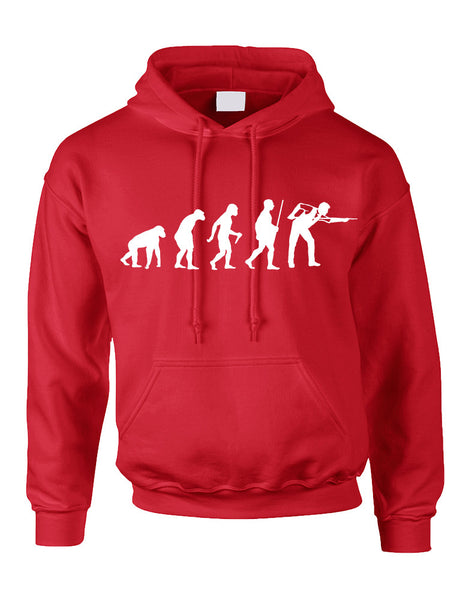 Adult Hoodie Pool Snooker Evolution Humor Billiards Top