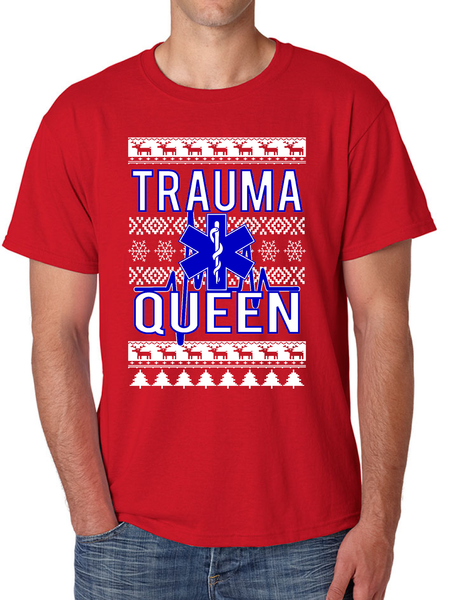 Christmas EMT Traumma Queen Men's T Shirt