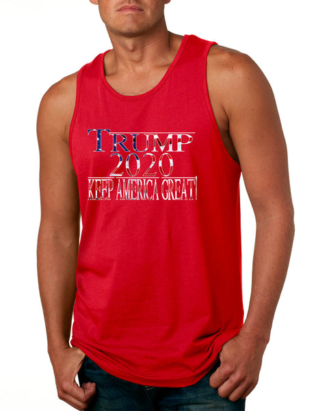 Men's Tank Top Trump 2020 Keep America Great USA President Elect Top