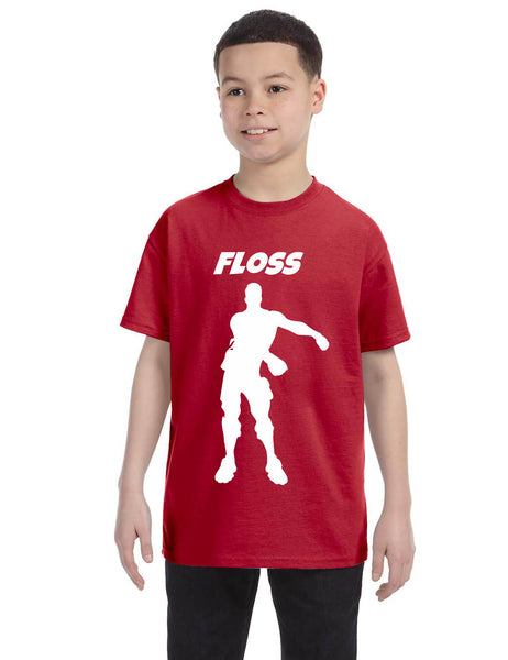 Kids Youth T Shirt Floss White Trendy Floss Dance Shirt Cute Gift