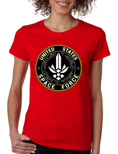 Women's T Shirt United States Space Force USSF Tshirt Love America