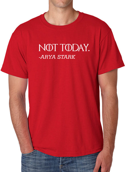 Men's T Shirt Not Today Arya Stark Trendy Tee Cool Tshirt