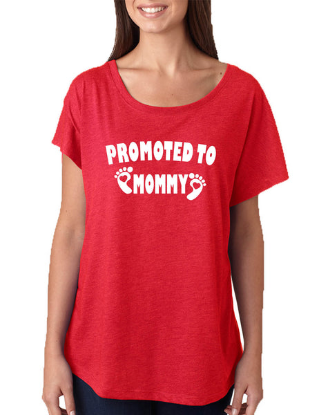 Women's Dolman Promoted To Mommy To Be Baby Announcement Gift