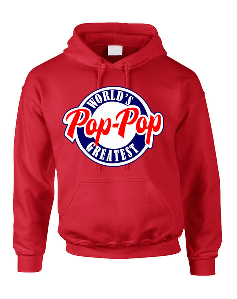 Men's Hoodie World's Greatest Pop Pop Love Family Top
