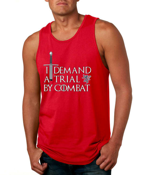 Men's Tank Top I Demand A Trial By Combat Cool Top - ALLNTRENDSHOP - 4