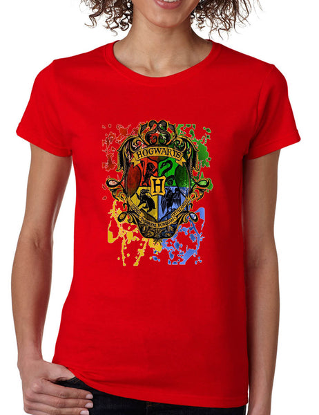 Women's T Shirt Hogwarts Splash Ugly Christmas Fans Gift Holiday Tee