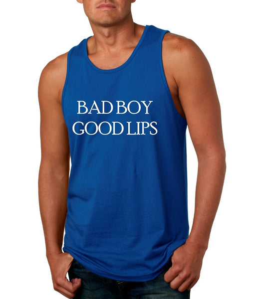 Men's Tank Top Bad Boy Good Lips Cool Funny Top - ALLNTRENDSHOP - 6
