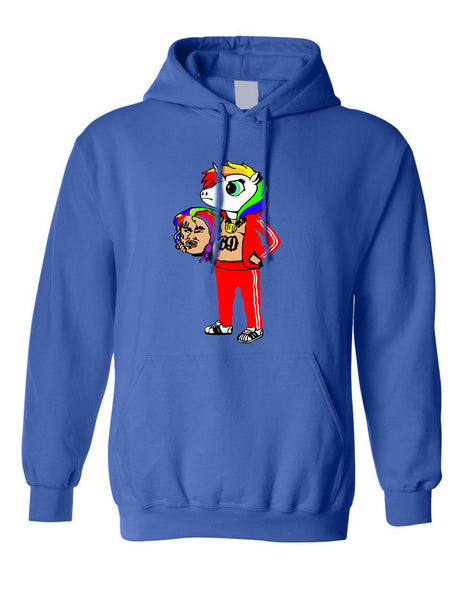 Adult Hoodie 69 Unicorn 6ix9ine Cool Sweatshirt Trending Fans Gift