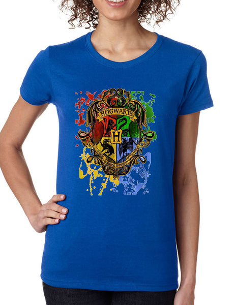 Women's T Shirt Hogwarts Splash Ugly Christmas Fans Gift Holiday Tee