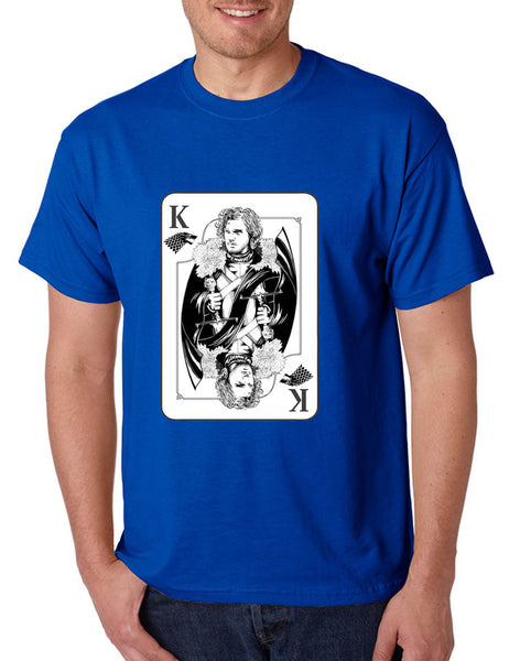 Men's T Shirt Jon Snow Card Trendy Shirt Popular Tee