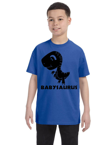 Kids Youth T Shirt Baby Saurus Dinosaur Gift Matching Family Tees