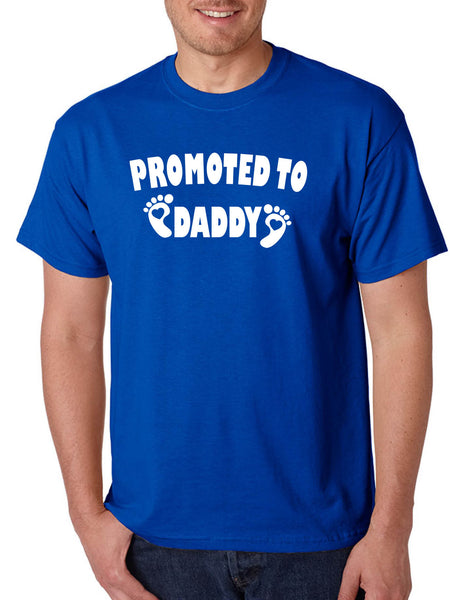 Men's T Shirt Promoted To Daddy To Be New Born Gift Announcement Tee