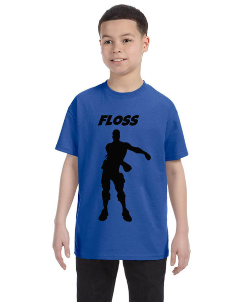 Kids Youth T Shirt Floss Black Trendy Floss Dance Tee Flossing Dancer