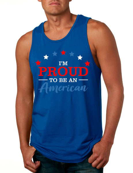 Men's Tank Top I'm Proud To Be An American 4th Of July Party Top