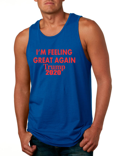 Men's Tank Top Feeling Great Again Trump 2020 Love USA President Top
