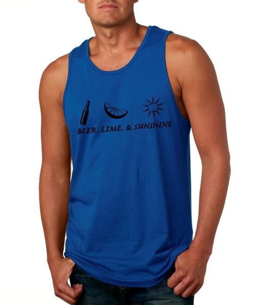 Beer lime and sunshine Men's Jersey Tanktop - ALLNTRENDSHOP