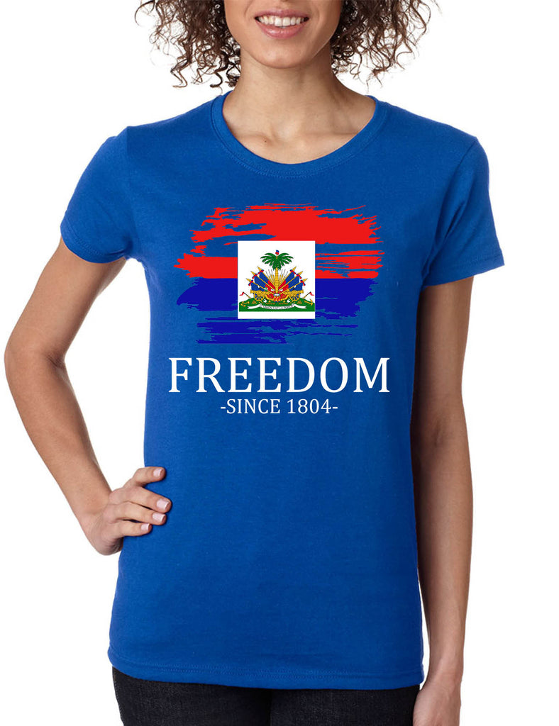 Women's T Shirt Haiti Freedom Since 1804 Haitian Tee Love Haiti Gift